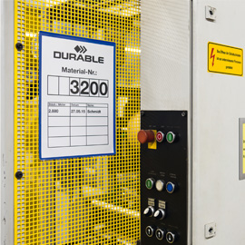 50 buste identificazione magnetiche 210x297mm (A4-VERT. art.1744 Blu DURABLE