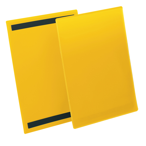 50 buste identificazione magnetiche 210x297mm (A4-VERT. art.1744 GialloDURABLE