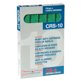 5 caricatori da 210 punti CRS-10 mm verde (fino a 55 fogli Turikan