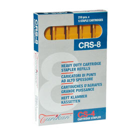 5 caricatori da 210 punti CRS-8 mm giallo (fino a 40 fogli Turikan