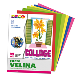 Album di carta velina 24fg 24x34cm colori assortiti DECO