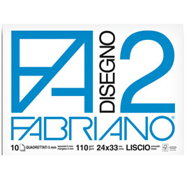 ALBUM P.M. FABRIANO2 (24X33CM 10FG 110GR QUADRETTO 5MM