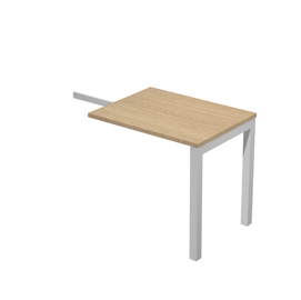 Allungo dx/sx per scrivania singola 80x60x74,6cm Rovere - AgorA'
