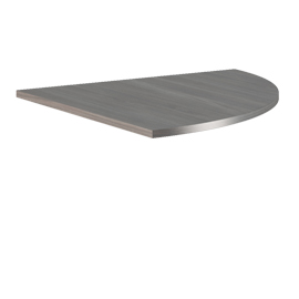 ANGOLARE 90  FRASSINO TOSCANO + GAMBA SUPPORTO GRIGIO CROMATO x SCRIVANIE EASY