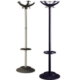 APPENDIABITI 168CM A 5 POSTI C/PORTAOMBRELLI NERO/GRIGIO