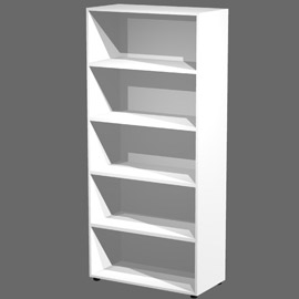 ARMADIO MODULARE A GIORNO 90x44cm - H200cm BIANCO