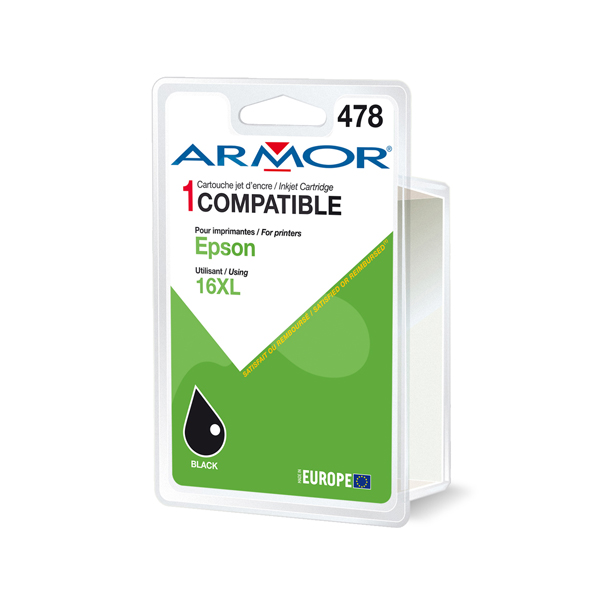 Armor Cartuccia Nero PER EPSON WORKFORCE WF2010W 2520NF