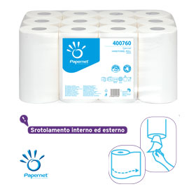 Asciugamani in rotolo 218 strappi D 14,5cm Centrefeed Papernet