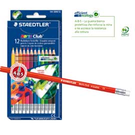 Astuccio 12 matite Noris Club 144 cancellabili colori assortiti STAEDTLER