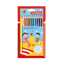 Astuccio 12 pastelli Trio Thick colori assortiti STABILO