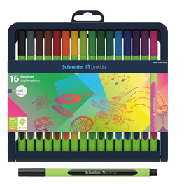 Astuccio 16 fineliner LINE-UP 0,4mm colori ass. SCHNEIDER