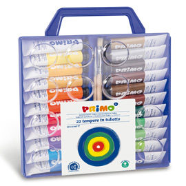 Astuccio 22 tubi tempera 12ml Primo