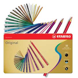 Astuccio metallo 38 pastelli STABILO ORIGINAL 8778