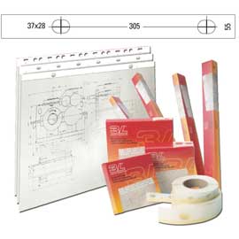 BANDA APPENDIDISEGNI Djois PVC BIANCO OPACO 55mm x 50mt (S885504