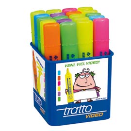 BARATTOLO 20 EVIDENZIATORI TRATTO VIDEO ASSORTITI