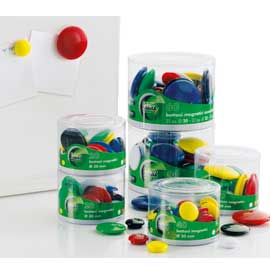 BARATTOLO 40 MAGNETI TONDI D 20MM COLORI ASS. ART.2140