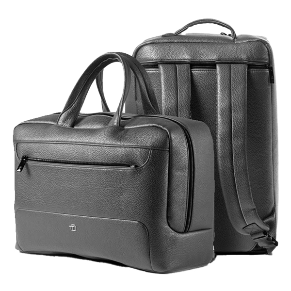 ***Bi-Bag Gate Trended ecopelle dim. 42x28x14cm nero InTempo