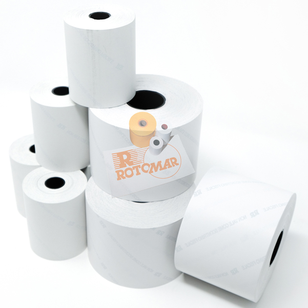 Blister 10 rotoli bilancia carta termica BPA free ''NVCSF'' 57,5mm x 30mt D50mm