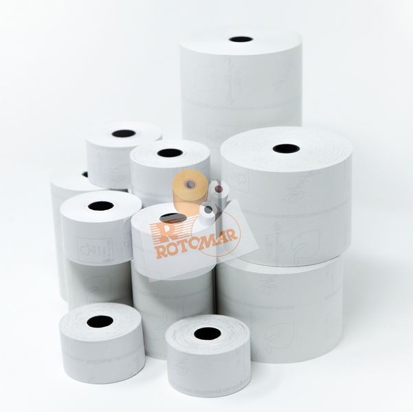 Blister 10 rotoli RC carta termica BPA free FSC 55gr 80mm x 40mt D55mm