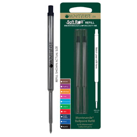 Blister 2 refill per SFERA Waterman ® NERO PUNTA MEDIA