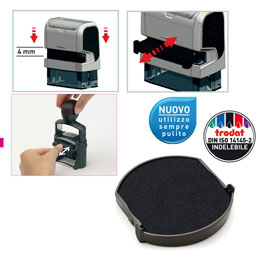 BLISTER da 2 TAMPONI 6/4642 NERO TRODAT