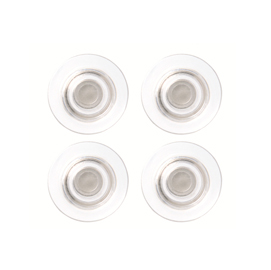 Blister 4 Magneti extra-forti trasparenti D32mm Nobo