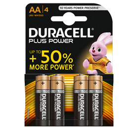 Blister 4 pile MN1500 Duracell PLUS 100 - STILO AA