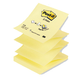 BLOCCO 100fg Post-it® Z-Notes R330 Giallo Canary 76x76mm