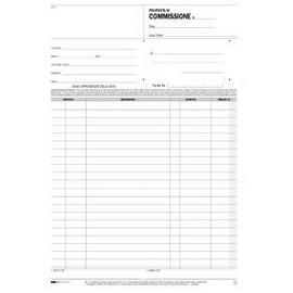 BLOCCO COPIA COMMISSIONI 29,7X21cm 50fg 2 copie autoric. E5236A EDIPRO