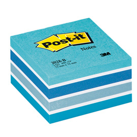 BLOCCO CUBO 450foglietti Post-itÂ® 76x76mm 2028-B PASTELLO BLU