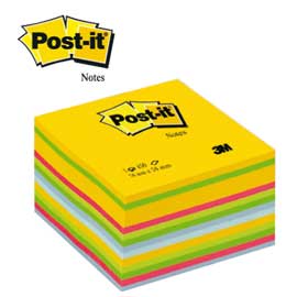 BLOCCO CUBO 450foglietti Post-itÂ® 76x76mm 2030-U ULTRACOLOR