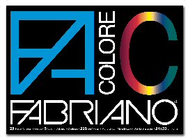 BLOCCO FACOLORE (24X33CM 25FG 220GR 5 COLORI FORTI FABRIANO