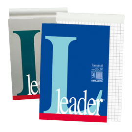 BLOCCO NOTE 21X297MM 10mm 80GR 90FG LEADER BLASETTI