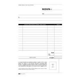BLOCCO RICEVUTE SANITARIE 50/50 FOGLI AUTORIC. 23X15 E5275CN