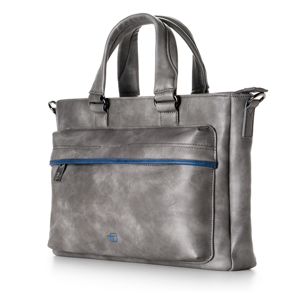 BORSA UNISEX BLUEGATE DIM. 39X29X13CM GRIGIO INTEMPO