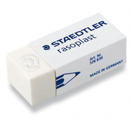 BOX 30 GOMME RASOPLAST 526 B30 BIANCA PER MATITA