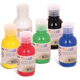 BOX 6 COLORI ASSORTITI 125ml PER TESSUTI PRIMO(delist
