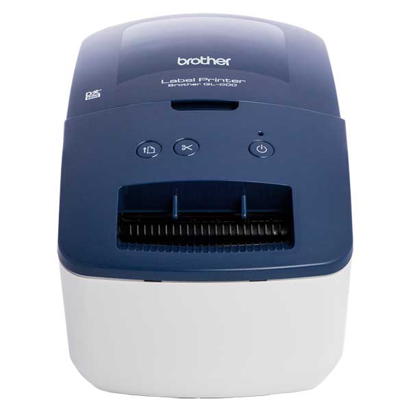 Brother Stampante per etichette collegabile a PC (300x600 dpi ''PlugPrint''BLU
