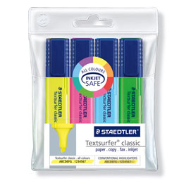 BUSTA 4 EVIDENZIATORI TEXTSURFER CLASSIC 364 STAEDTLER