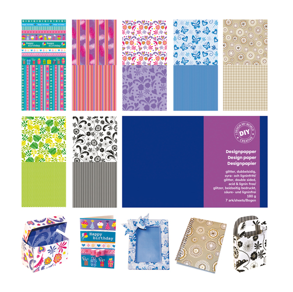 BUSTA 7 FG CARTA SCRAPBOOKING 30,5X30,5CM ASS. PROVENZALE DECO