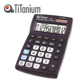 CALCOLATRICE DA TAVOLO 12 CIFRE 73030 TiTanium