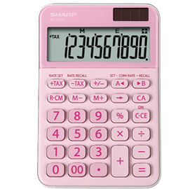 Calcolatrice da tavolo, EL M335 10 cifre, colore rosa