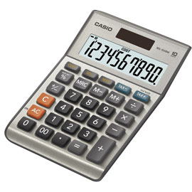 CALCOLATRICE DA TAVOLO MS-100FM 10cifre BIG DISPLAY CASIO