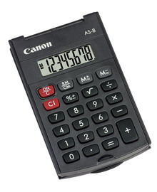 CALCOLATRICE TASCABILE AS-8 HB