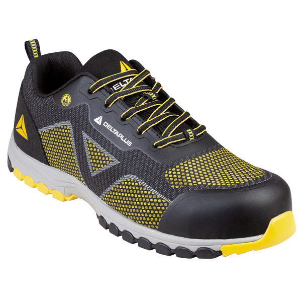 Calzatura di Sicurezza Memphis bassa S1P ESD HRO SRC N 42 nero giallo