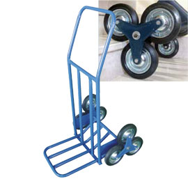 CARRELLO PORTATUTTO C/RUOTE PER SCALE portata max 120Kg HT0101