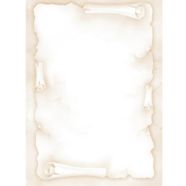 CARTA CON STAMPA ''PERGAMENA'' AVORIO A4 90GR 20FG DECADRY
