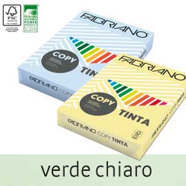 Carta Fabriano Colore A3 160gr 125fg col.tenui verde chiaro