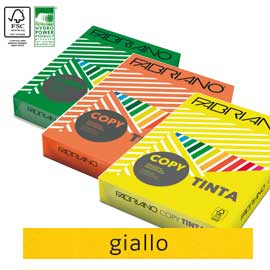 Carta Fabriano Colore A4 160gr 250fg col.forti giallo
