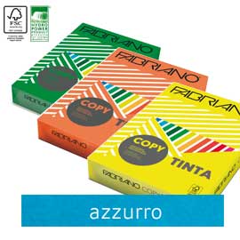 Carta Fabriano Colore A4 80GR 500FG COL.FORTI AZZURRO